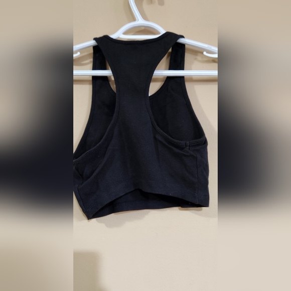 Y2K Forever 21 "Stay Wild" Cropped Workout Yoga Sport Bra Tank Top Sz M - Picture 4 of 6